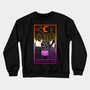 Midnight Margarita Moon - tarot card sapphic sunset Crewneck Sweatshirt